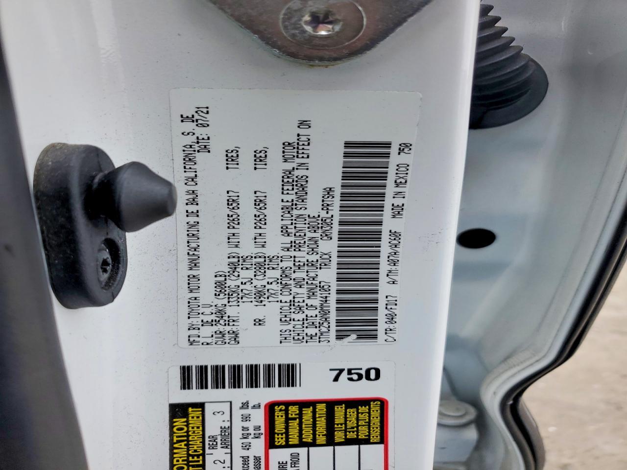 2021 Toyota Tacoma TRD Sport