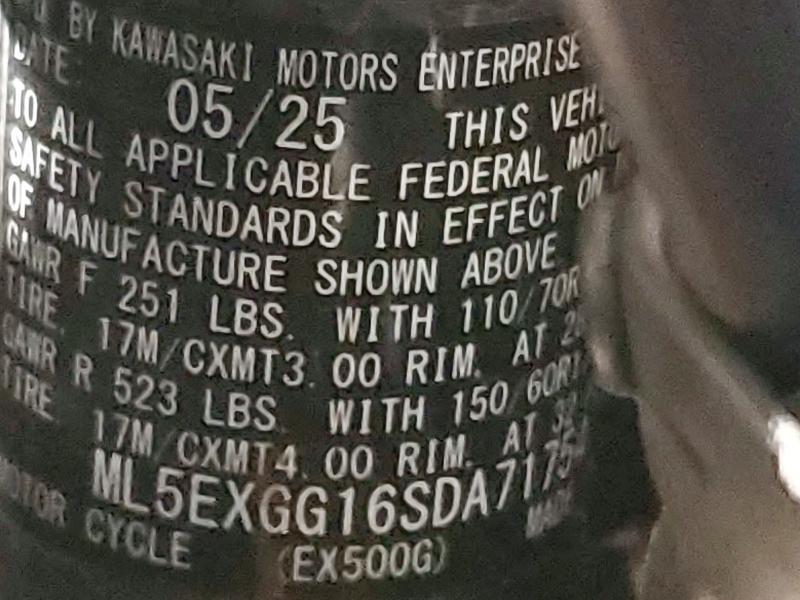 2025 Kawasaki EX500