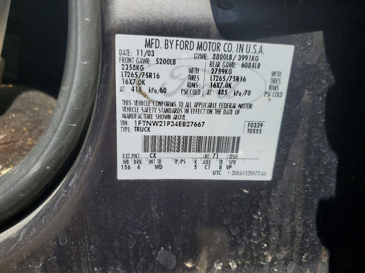 2004 Ford F250 Super Duty