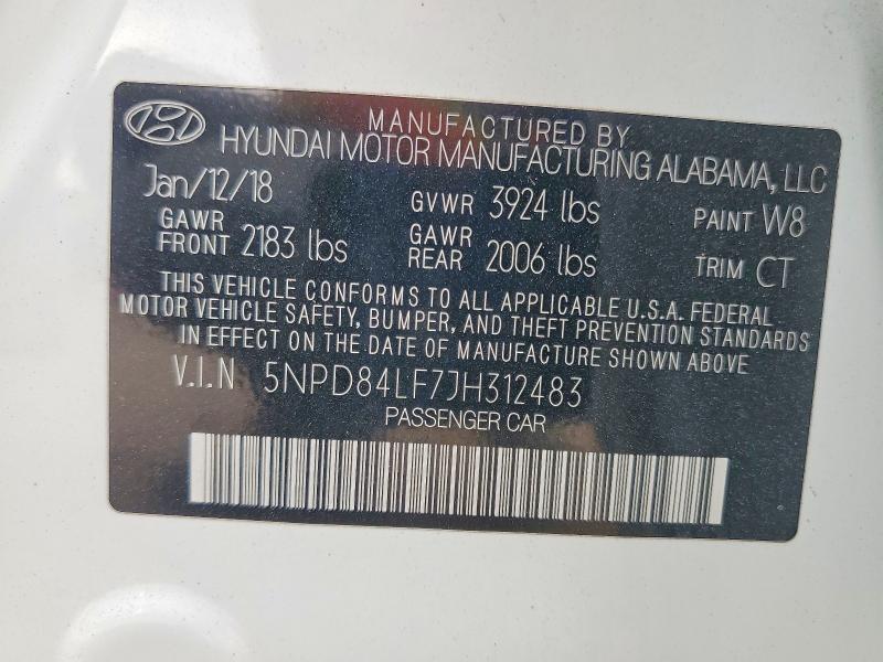 2018 Hyundai Elantra sel