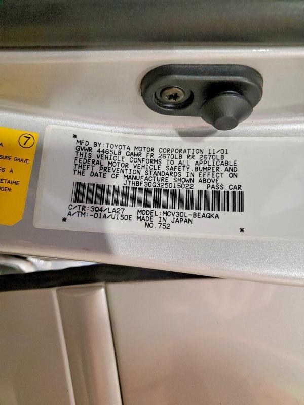 2002 Lexus Es 300 Base