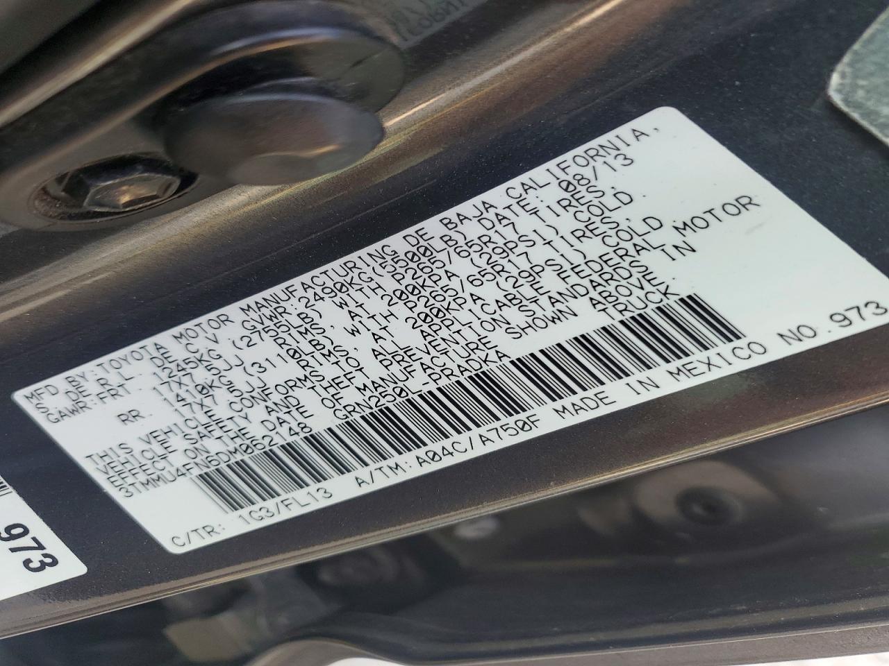 2013 Toyota Tacoma V6