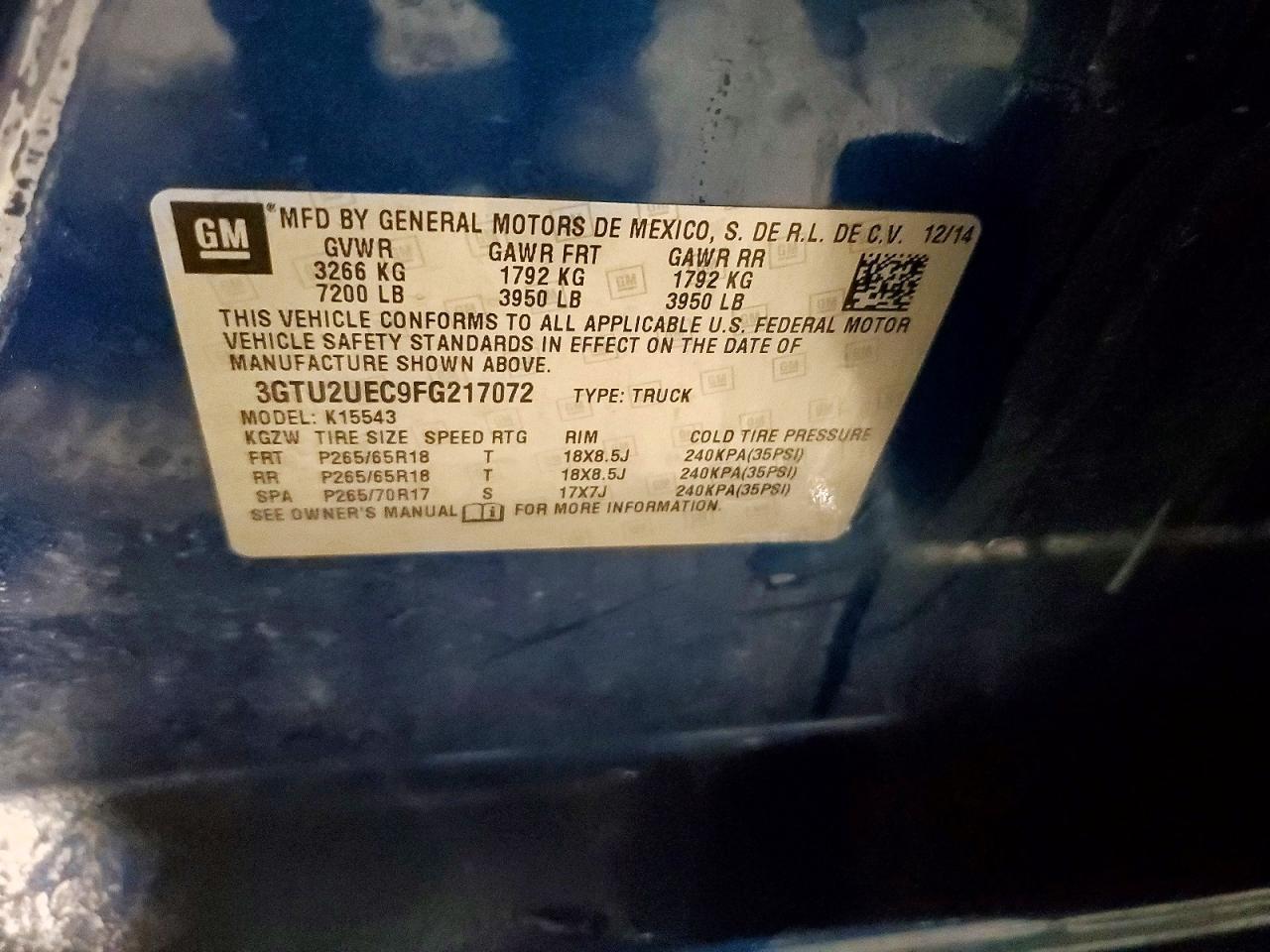 2015 GMC Sierra K1500 SLE