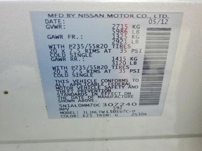 2013 Infiniti Jx35 Base