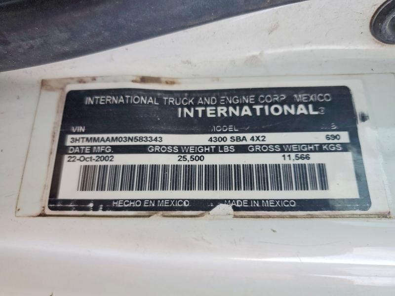 2003 International 4300 Flatbed Truck