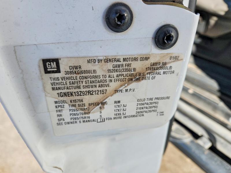 2002 Chev Tahoe K1500