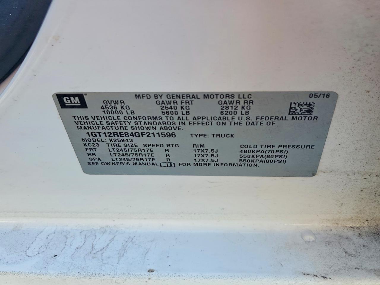 2016 GMC Sierra K2500 Heavy Duty