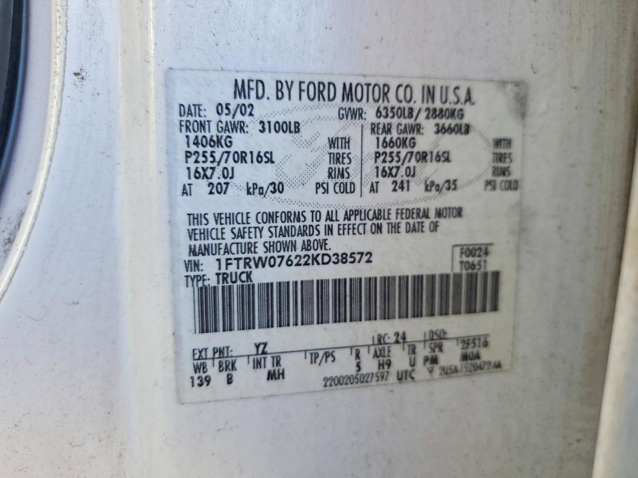 2002 Ford F150 Supercrew