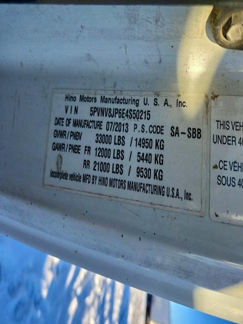 2014 Hino 338 Propane Delivery Truck