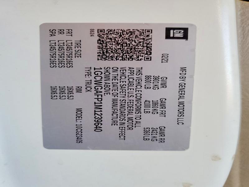 2021 Chevrolet Express G2500