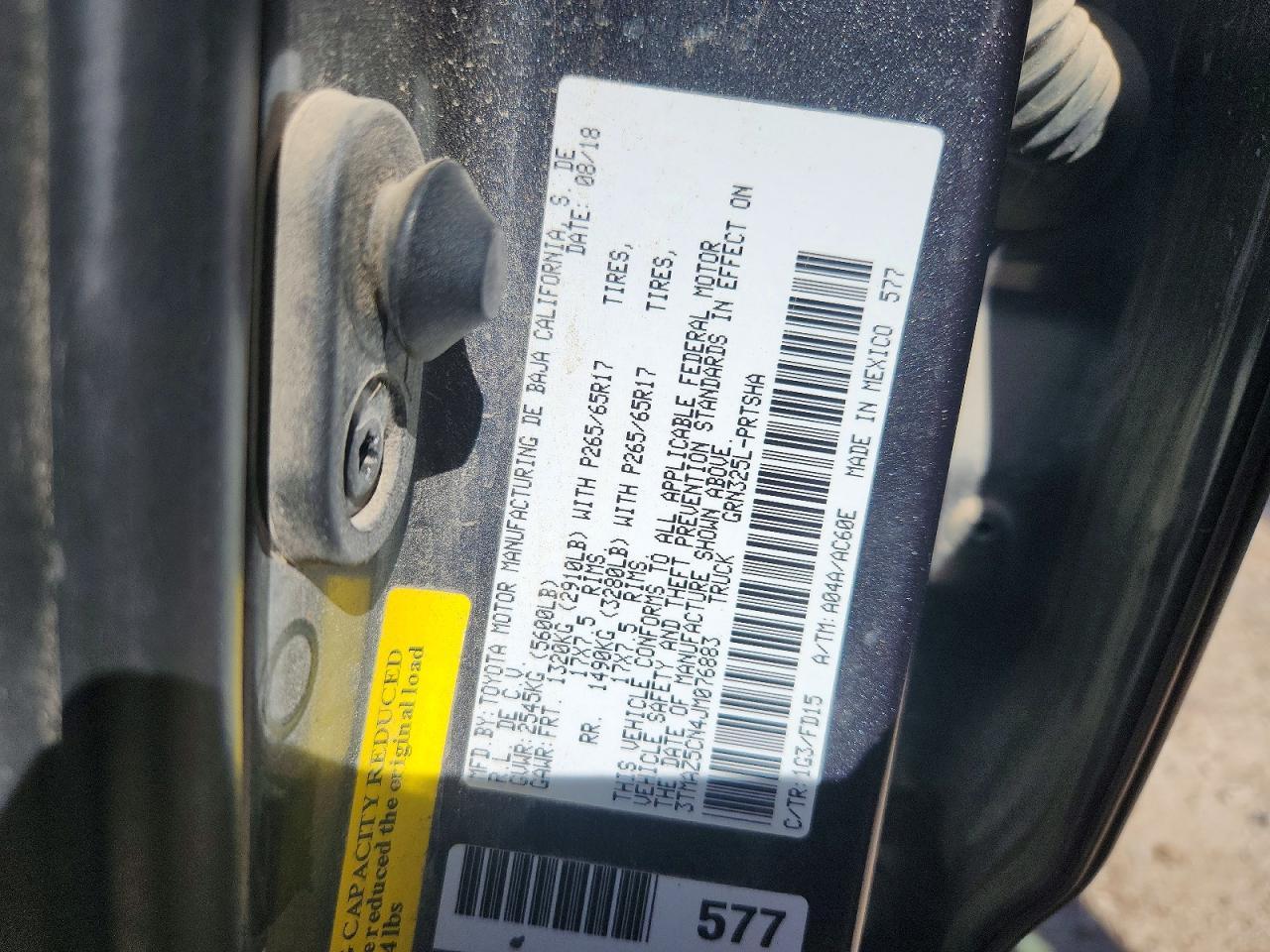 2018 Toyota Tacoma TRD Sport