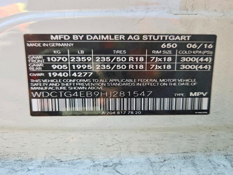 2017 Mercedes-Benz Gla 250