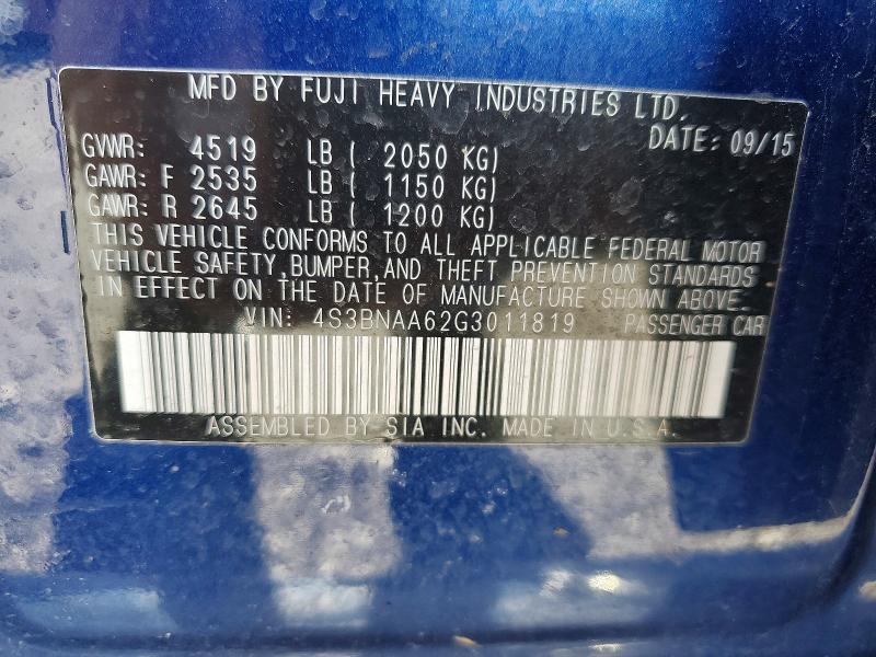 2016 Subaru Legacy 2.5i