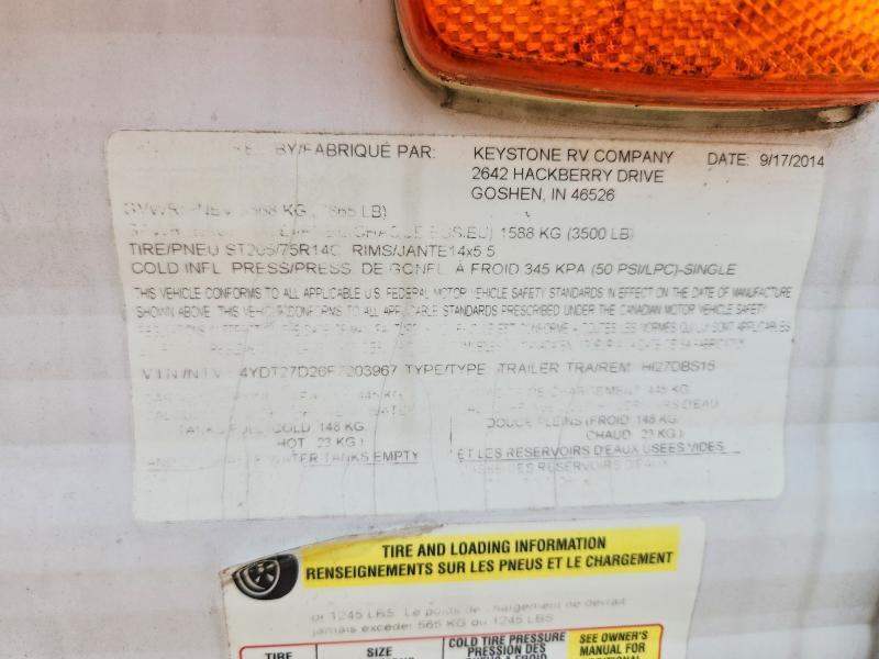 2015 Keystone Hideout