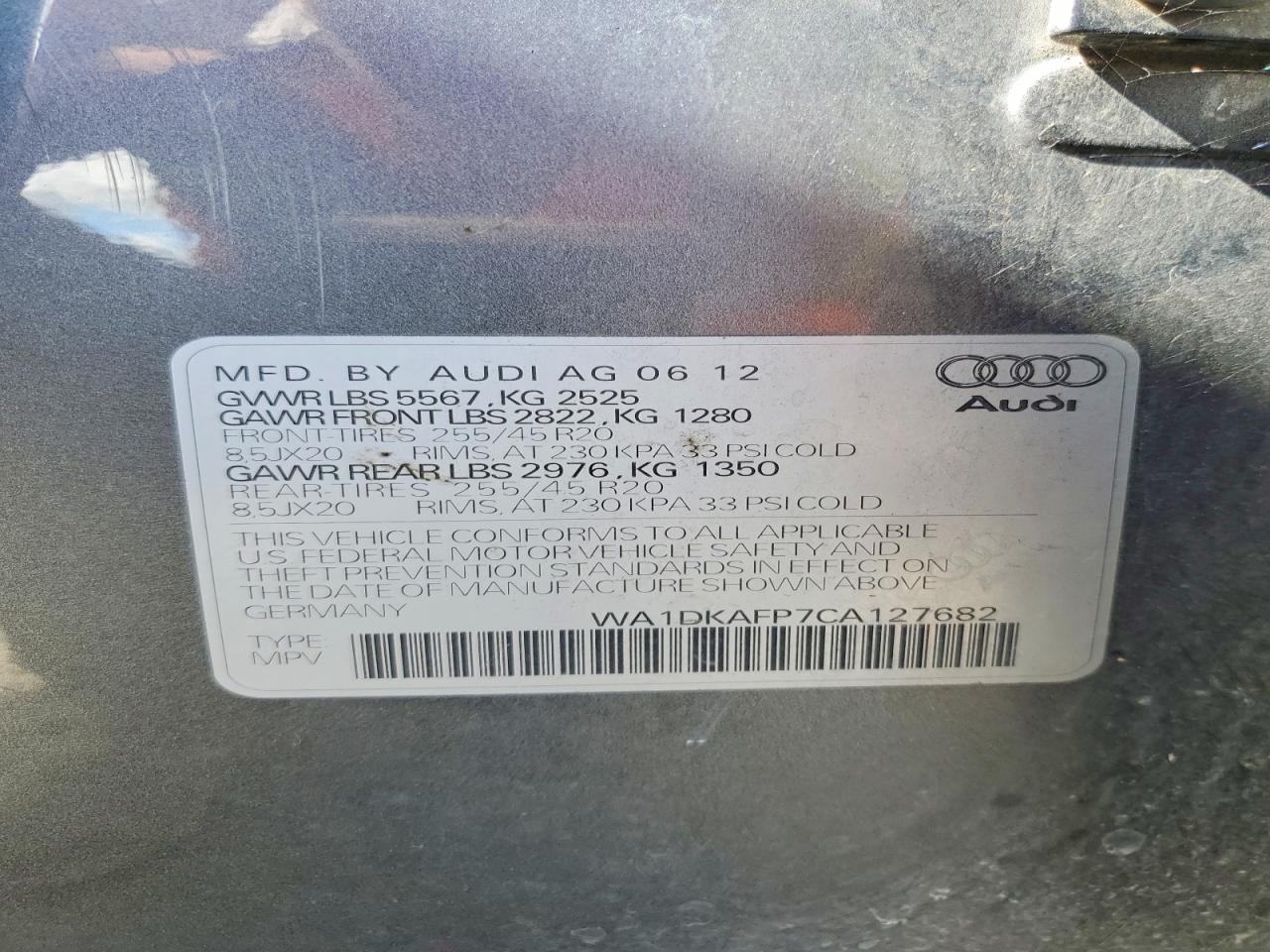 2012 Audi Q5 Premium Plus