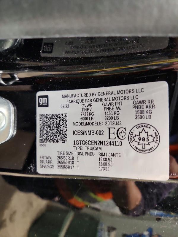 2022 GMC Canyon Elevation