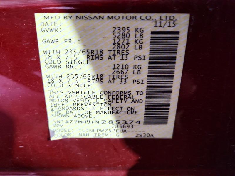 2015 Nissan Murano s