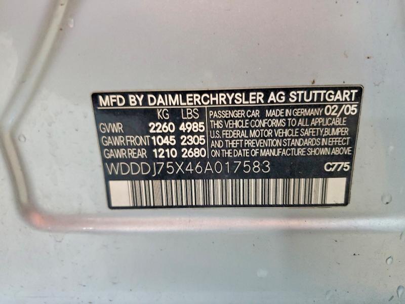 2006 Mercedes-Benz Cls 500c