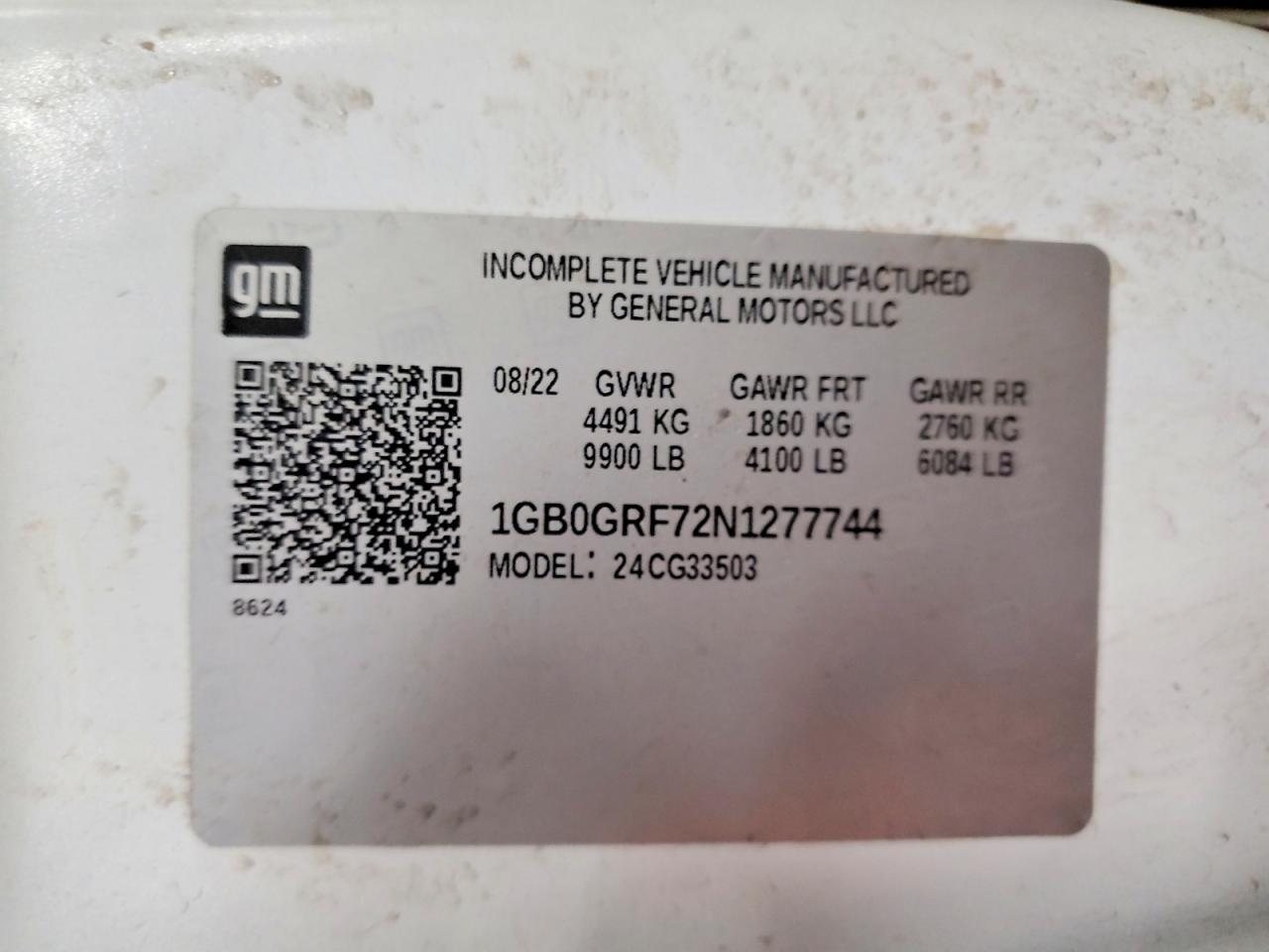 2022 Chev Rolet Express G3500 Delivery Truck