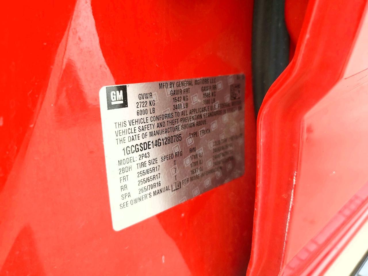 2016 Chevrolet Colorado Z71