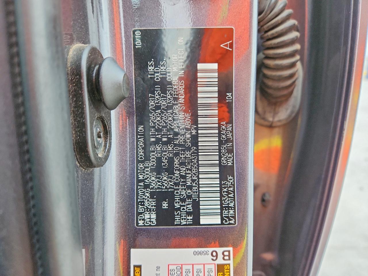 2011 Toyota 4runner SR5