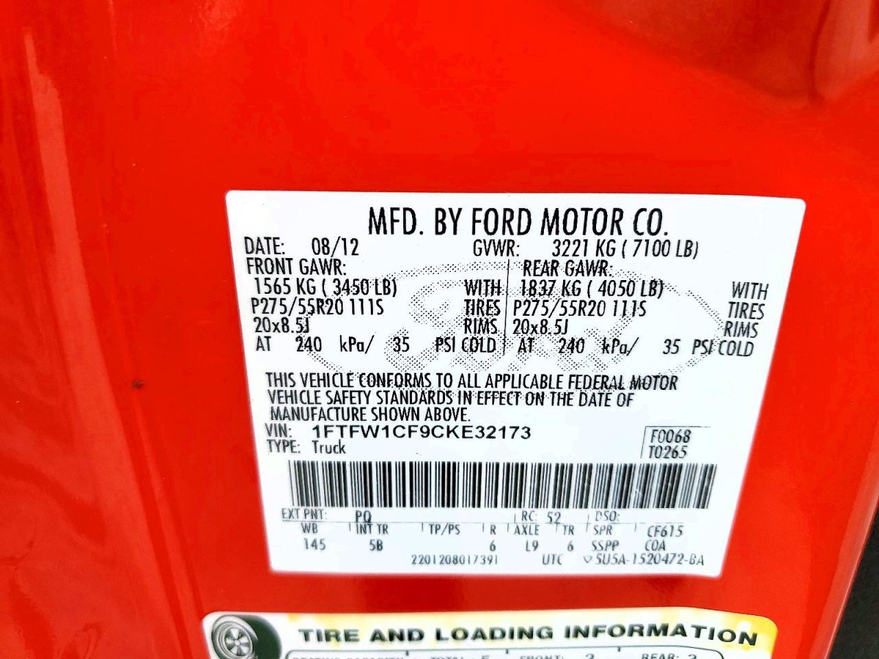 2012 Ford F150 Supercrew