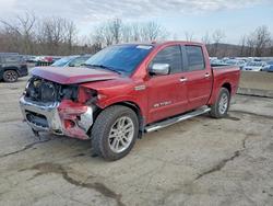Salvage trucks for sale at Marlboro, NY auction: 2015 Nissan Titan SL