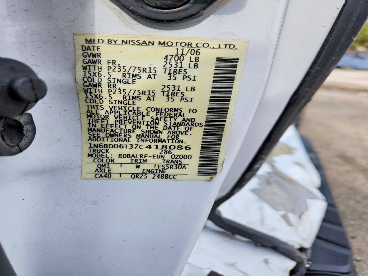 2007 Nissan Frontier XE