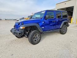 Jeep salvage cars for sale: 2020 Jeep Wrangler Unlimited Sport