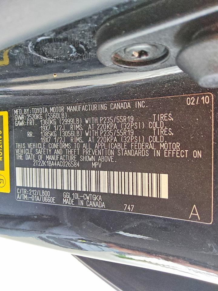 2010 Lexus Rx 350 Base