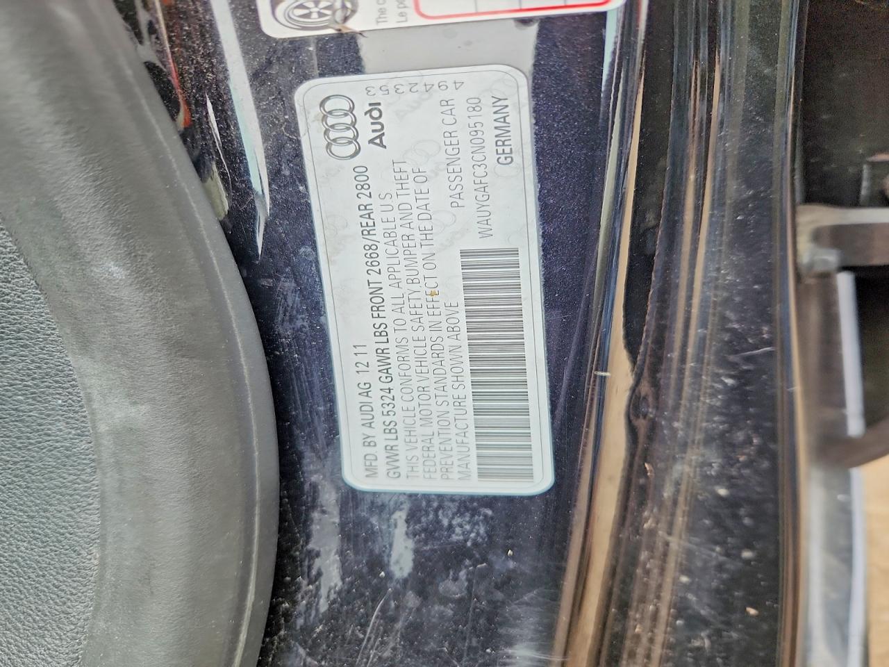 2012 Audi A7 Premium Plus