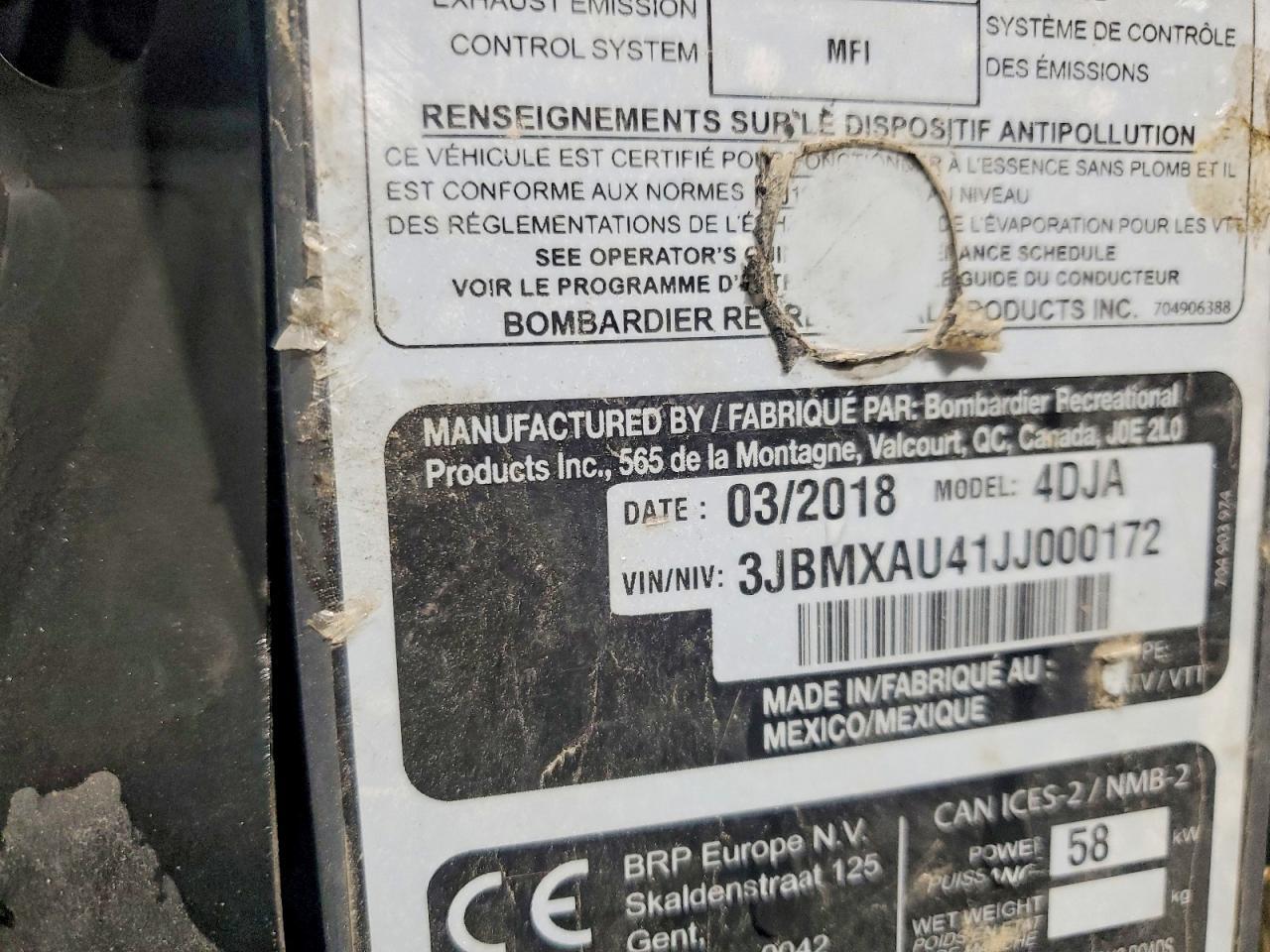 2018 Can-Am Renegade ATV