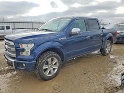 Salvage trucks for sale at Kansas City, KS auction: 2015 Ford F150 Supercrew