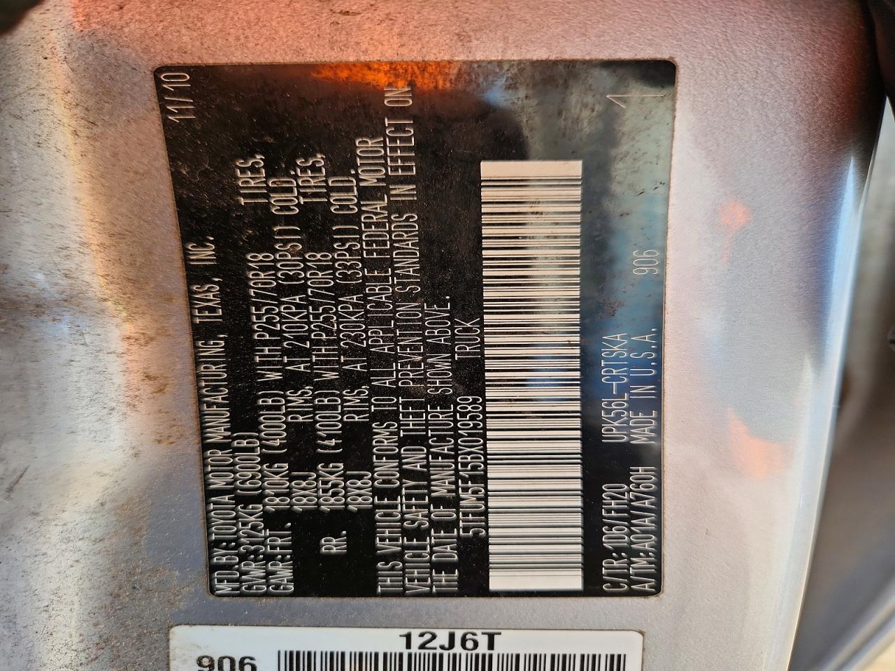 2011 Toyota Tundra Grade