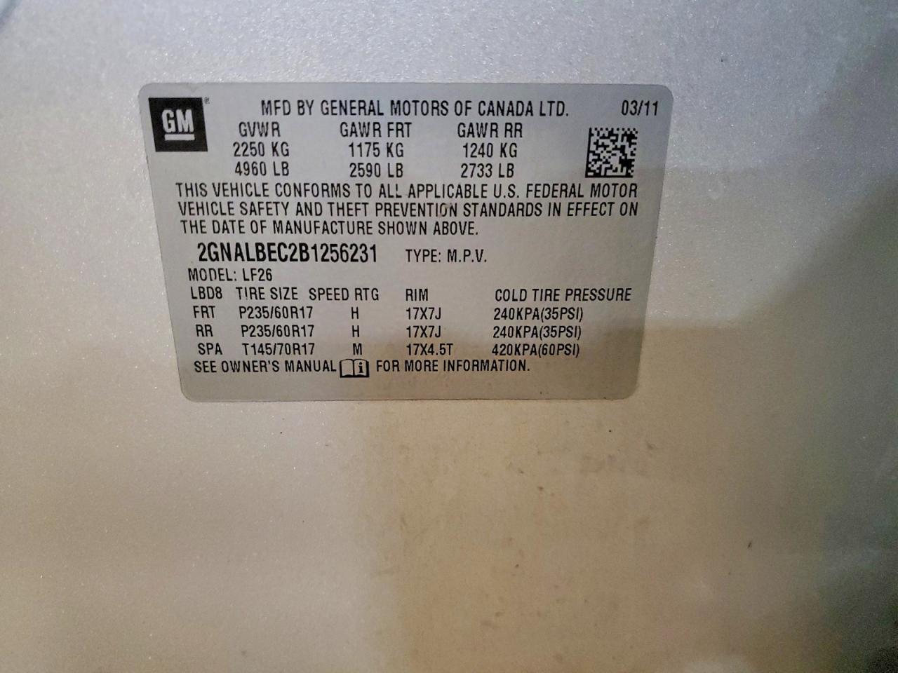 2011 Chevrolet Equinox ls
