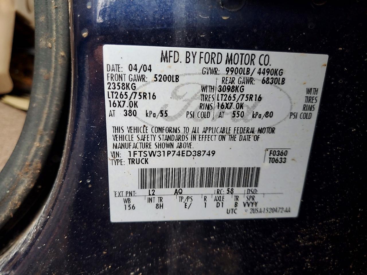 2004 Ford F350 SRW Super Duty
