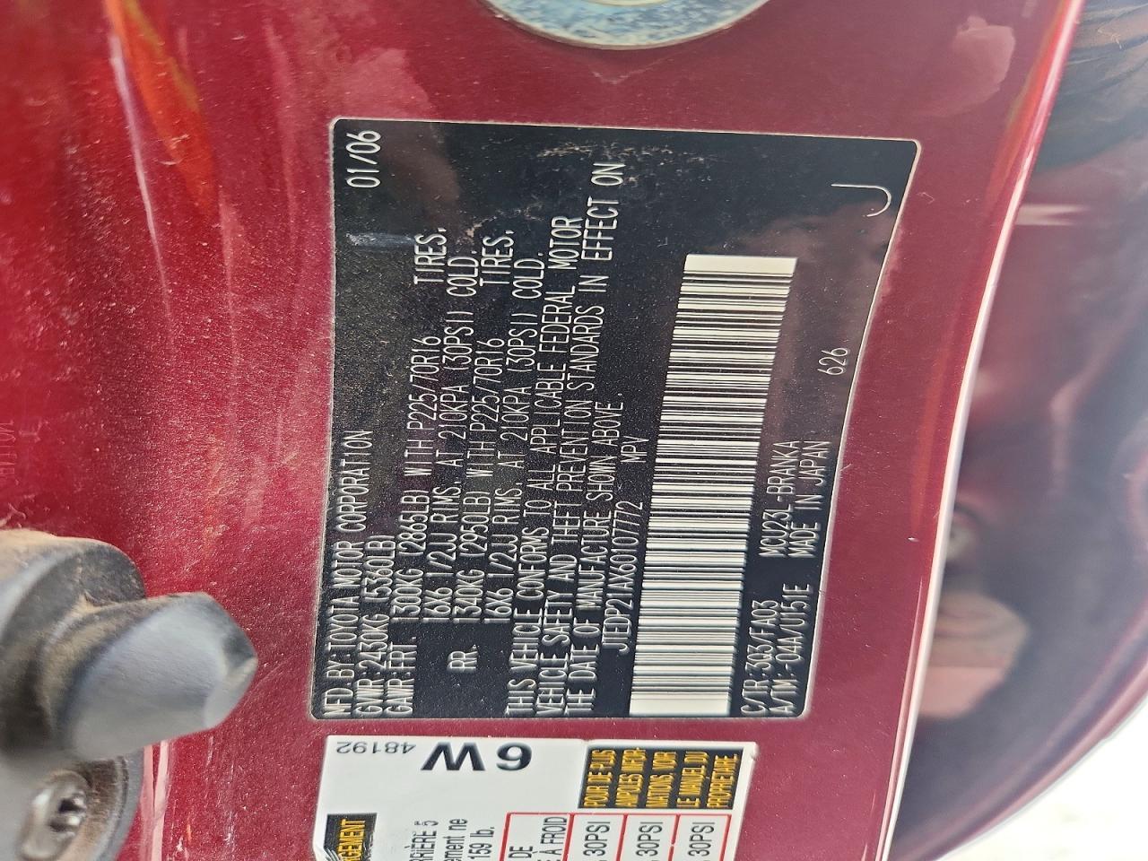 2006 Toyota Highlander Base