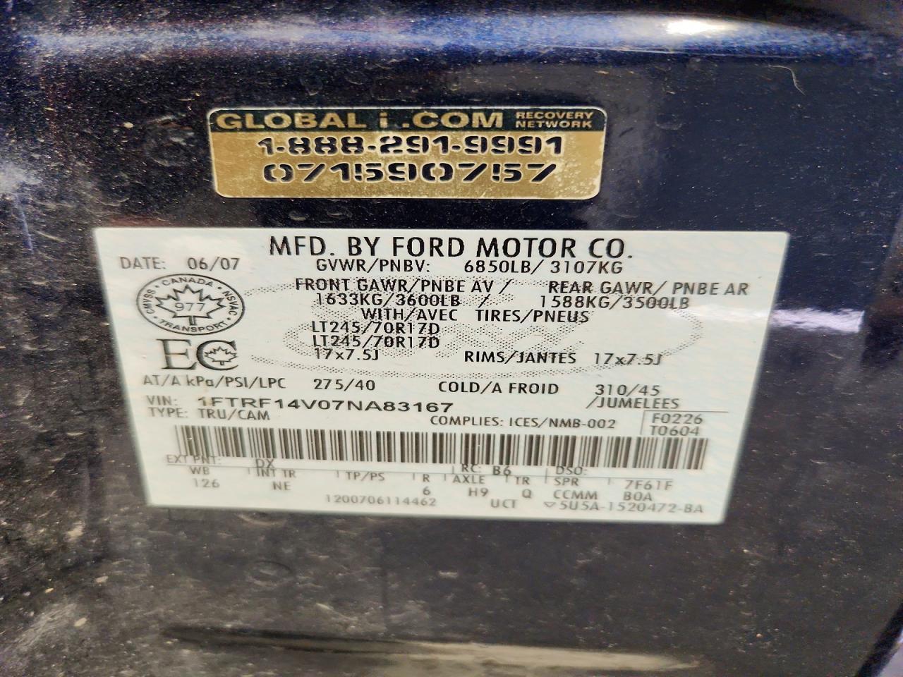 2007 Ford F150