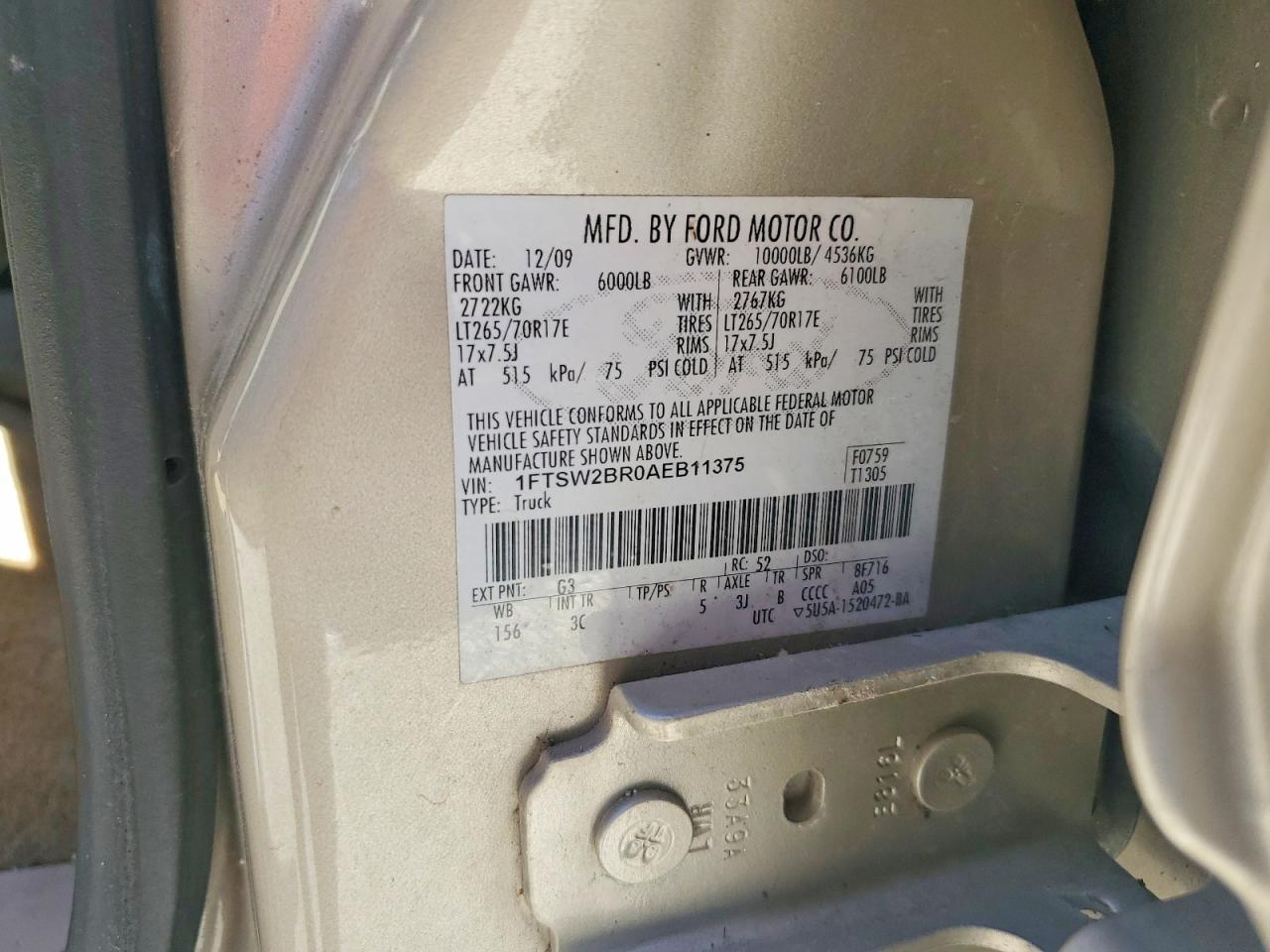 2010 Ford F250 Super Duty