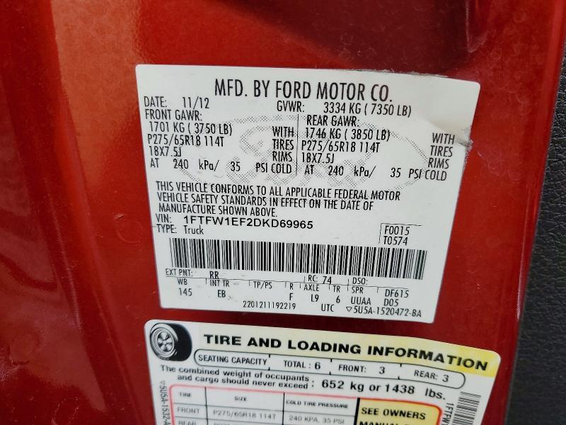 2013 Ford F150 Supercrew