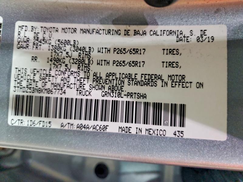 2019 Toyota Tacoma TRD Sport