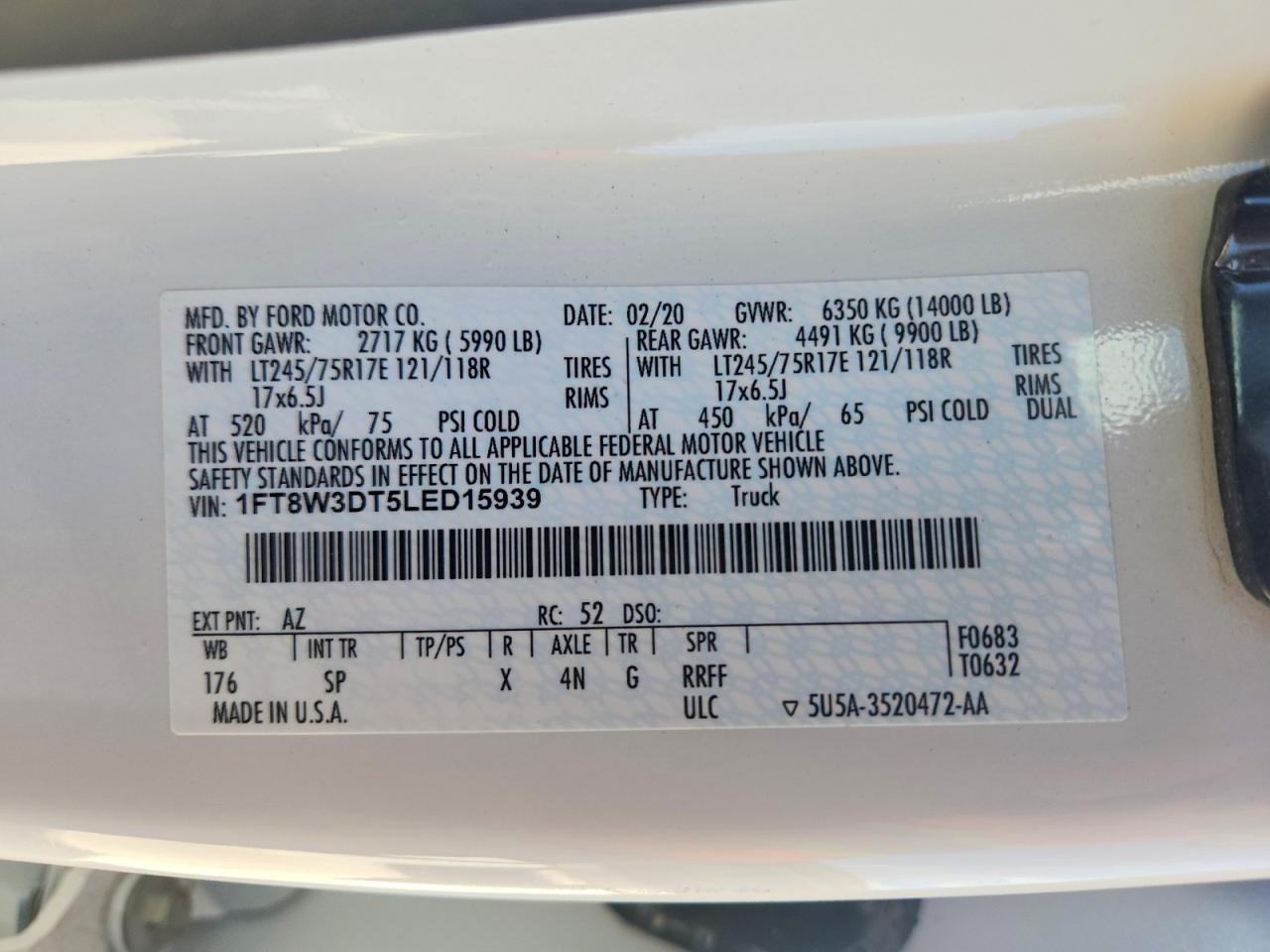 2020 Ford F350 Super Duty