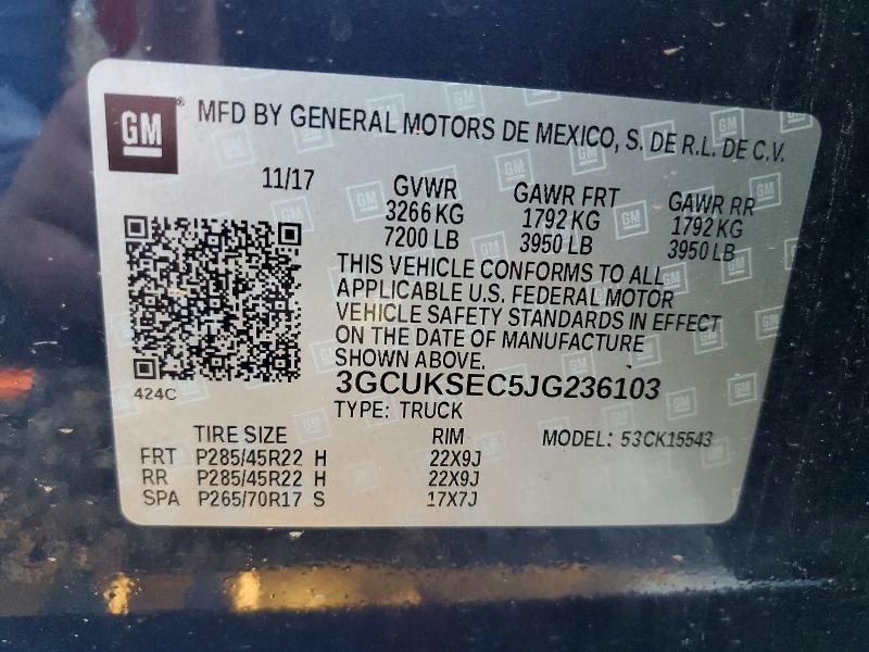 2018 Chevrolet Silverado K1500 LTZ