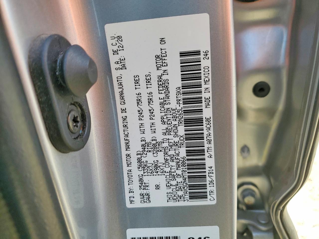 2021 Toyota Tacoma SR