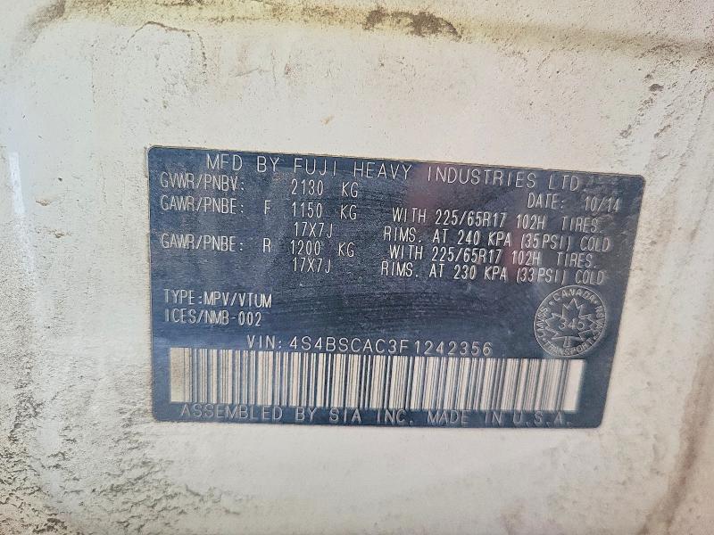 2015 Subaru Outback 2.5i