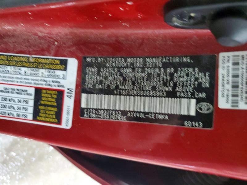 2011 Toyota Camry le