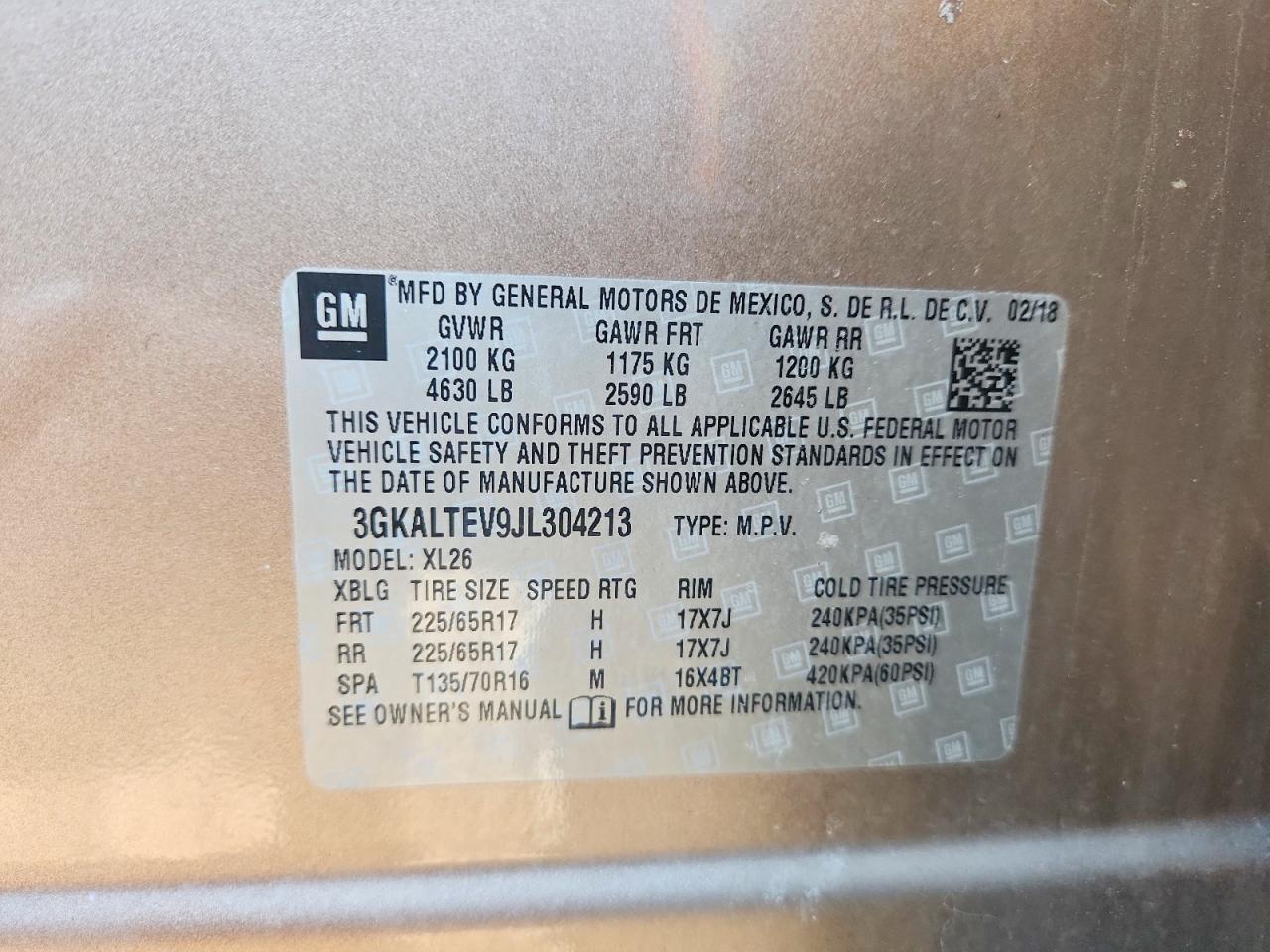 2018 GMC Terrain sle