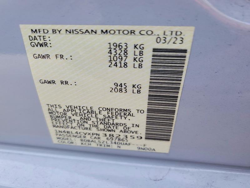 2023 Nissan Altima 2.5 sr