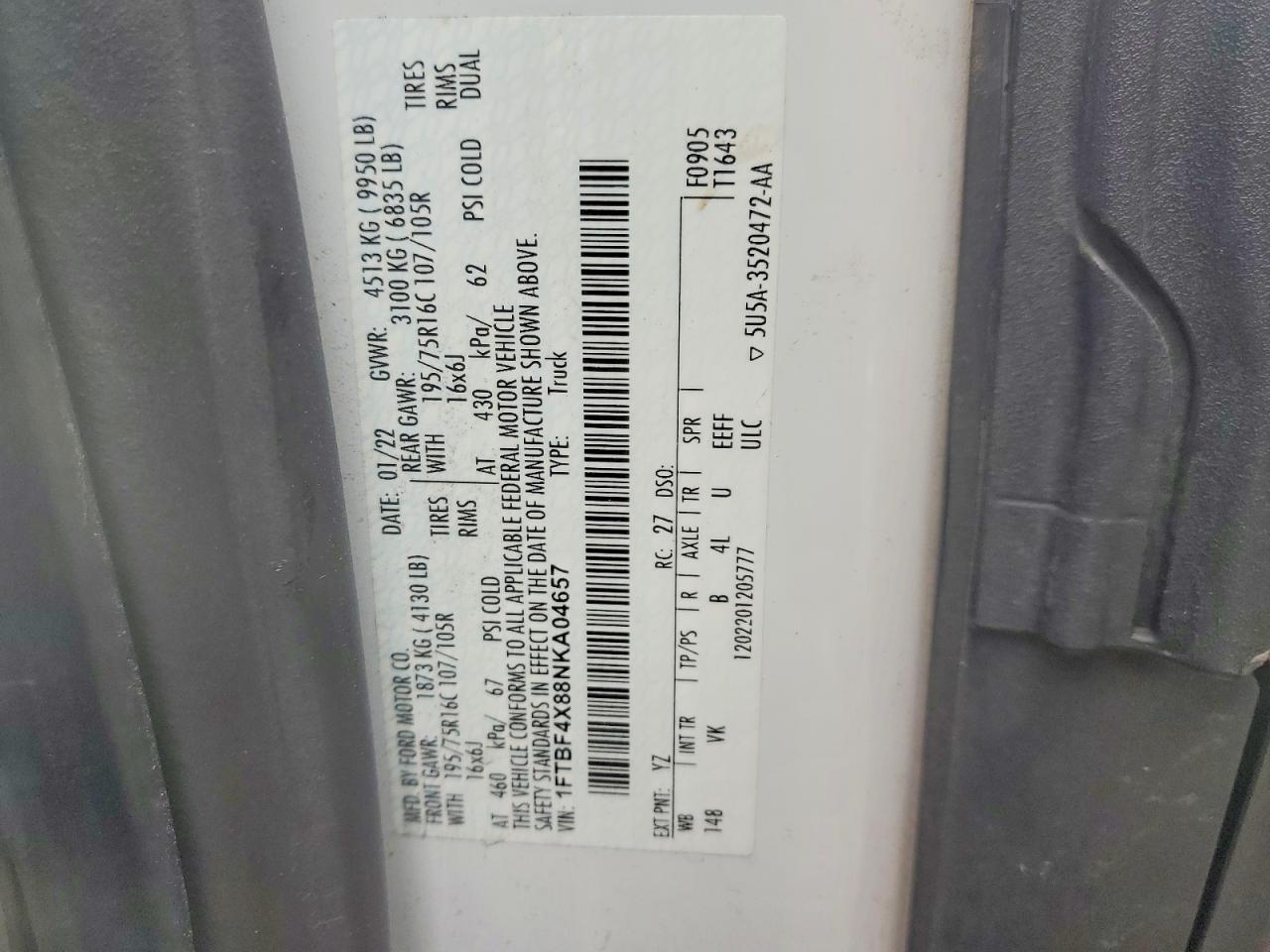 2022 Ford Transit 350 HD Delivery Van