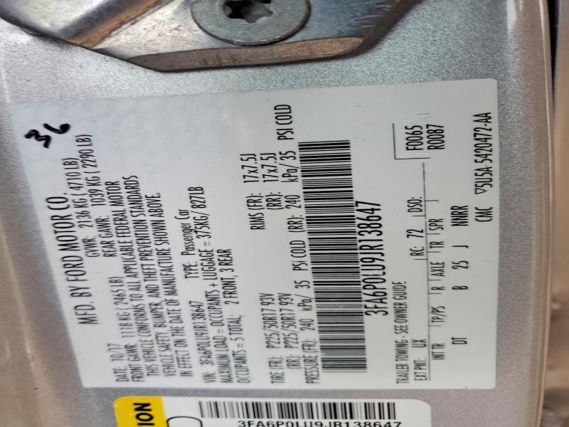 2018 Ford Fusion se Hybrid